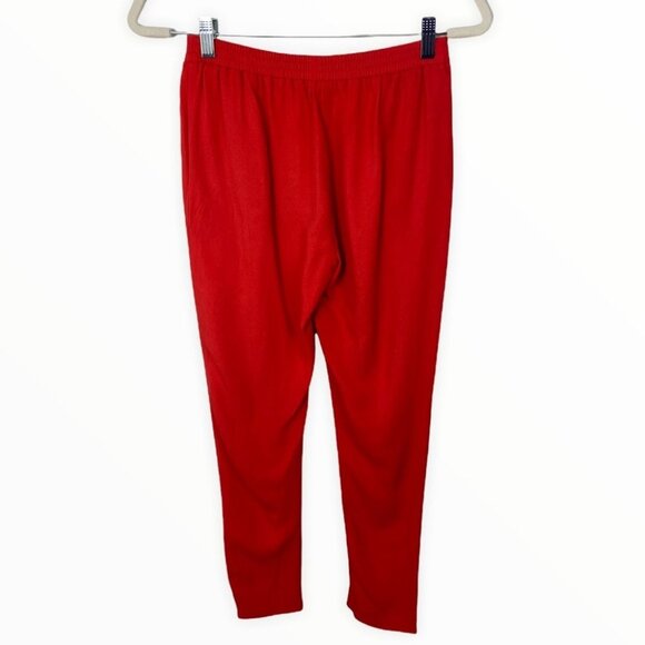 Stella McCartney Crepe Tapered Elastic Waist Pants Trousers Size 36 or 0 Pockets - Picture 5 of 12